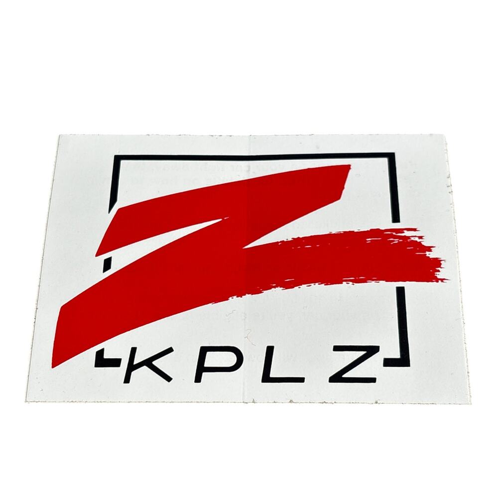 Vtg 1980s PNW radio station sticker Z KPLZ 101.5 Country Rock FM Seattle